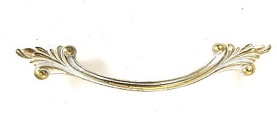 Vintage French Provincial Brass Plated Drawer Pull