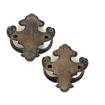 Pair of Colonial Revival Chippendale Style Drawer Pulls