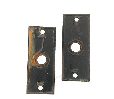 Antique Aesthetic Bronze Plated Cast Iron Door Plate or Rosette by Mallory & Wheeler - Circa 1891