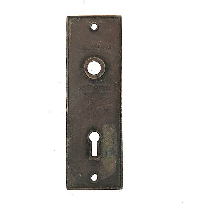 Antique Cast Bronze Door Plate by  F.C. Linde  - Circa 1890