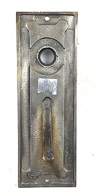 Antique Cast Bronze "Empire" Pattern Entry Door Plate by P. & F. Corbin Hardware - Circa 1895