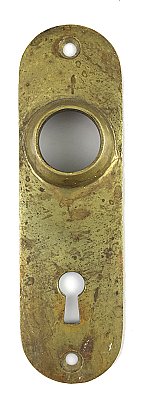 Antique Bronze "444 Design" Door Plate by Chicago Hardware Co. - Circa 1895