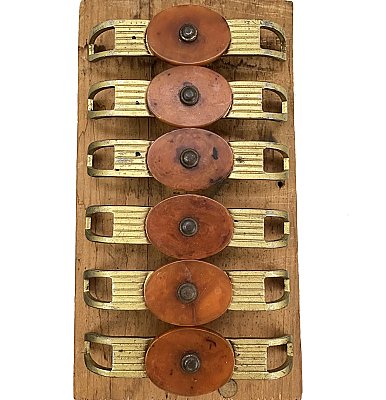 Antique Art Deco Bakelite Drawer Pulls - Set of 6 - Circa 1925