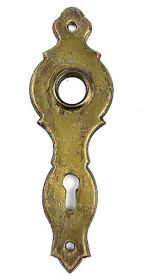 Antique Wrought Bronze Colonial Revival "Style BN" Design Door Plate by J. Chesler & Sons - Circa 1937