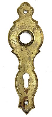 Antique Wrought Bronze Colonial Revival "Style BN" Design Door Plate by J. Chesler & Sons - Circa 1937