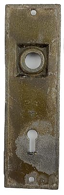 Antique Cast Iron Door Plate By Skillman Hardware - Circa 1900