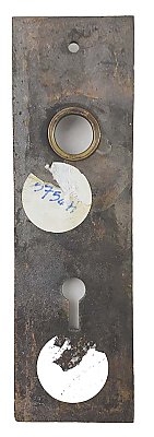 Antique Cast Bronze Aesthetic Movement "Hoofed Urn" Design Door Plate by Norwalk Hardware - Circa 1890