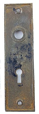 Antique Cast Iron Aesthetic Movement Pattern Door Plate by Russell & Erwin Hardware - Circa 1880