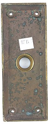 Antique Cast Brass "Stonington" Design Door Plate by Yale & Towne - Circa 1915