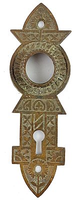 Antique Bronze Door Plate by Chicago Hardware Co. - Circa 1888