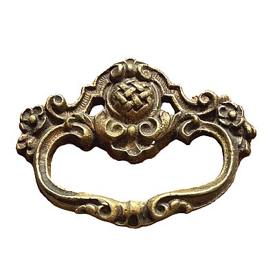 Antique Brass Drawer Pulls - Set of 3 - Circa 1900