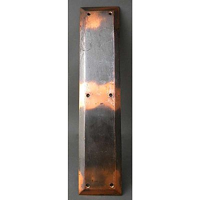 Antique Single Flashed / Old Copper Door Push Plate