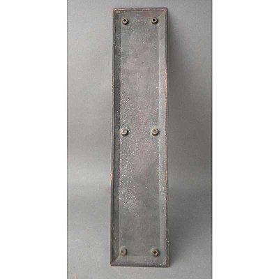 Antique Single Flashed / Old Copper Door Push Plate