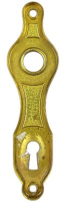 Antique Wrought Brass "Hudson" Design Door Plate by Sargent & Co. - Circa 1926