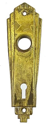 Antique Wrought Brass "Radial" Design Door Plate by Sargent & Co. - Circa 1926