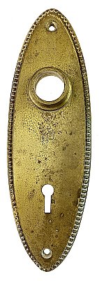 Antique Cast Brass "Revere" Design Door Plate by Russell & Erwin - Circa 1909