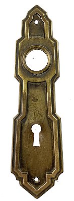 Antique Wrought Bronze Door Plate by Yale & Towne - Circa 1940