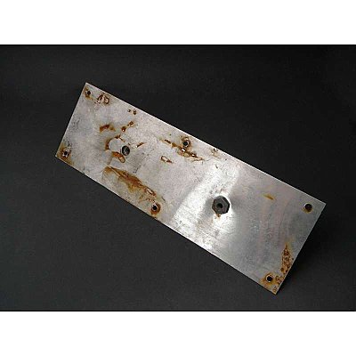 Vintage Stainless Steel Door Pull With Plate
