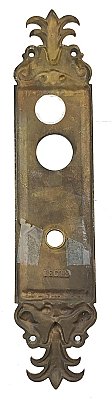 Antique Cast Bronze "Olympus" Design Door Plate by P. & F Corbin Co. - Circa 1905