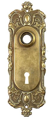 Antique Wrought Bronze "Holland" Design Door Plate by P. & F Corbin Co. - Circa 1905