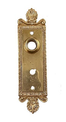 Antique Cast Bronze "Como" Design Door Plate by Penn Hardware - Circa 1907