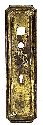 Antique Wrought Bronze "Hartsdale" Design Entry Door Plate by Sargent & Co. - Circa 1920