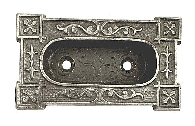 Antique Cast Iron Recessed Flush Pull or Sash Lift - Circa 1880