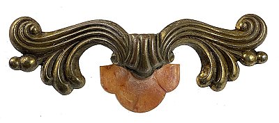 Set of 6 Antique Art Deco Drawer Pulls - Circa 1930