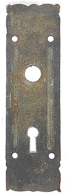 Antique Cast Iron "Portulaca" Design Door Plate by Penn Hardware - Circa 1907