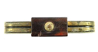 Antique Set of 4 Art Deco Drawer Pulls, 3" on Center