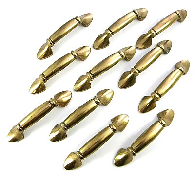 Vintage Amerock Brass Drawer Pulls, Sold Individually, 3" on Center