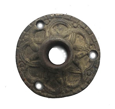 Antique Cast Iron Aesthetic Style Door Rosette or Escutcheon
