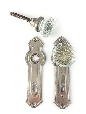 Historic Houseparts, Inc. > Antique Door Sets > Antique Nickel