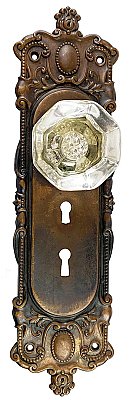 Antique Wrought Bronze Entry Door Set in "Holland" Design by P. & F. Corbin - Circa 1905