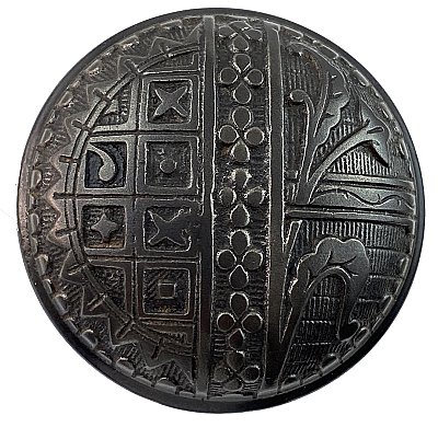 Antique Cast Iron Door Knob and Rosette Set in "Arcadia" Design by Sargent & Co. - Circa 1888