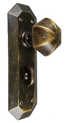 Antique Cast Bronze Door Set in "Hanford" Design by Reading Hardware - Circa 1915