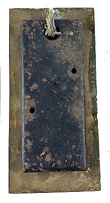 Antique Art Deco Cast Bronze Up/Down Elevator Control Button Wall Plate Set - Circa 1920