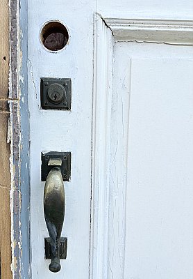 Antique 35-3/4” x 79-7/8” Fir Exterior Door - Circa 1900