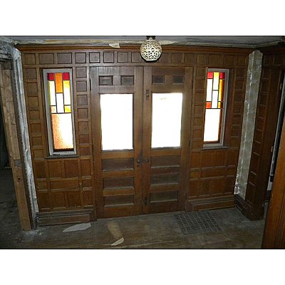 Antique Oak Exterior Doorway