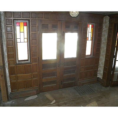 Antique Oak Exterior Doorway