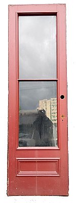 Antique Pine Exterior Queen Anne Door - Circa 1890