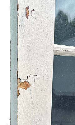 Pair of Antique 60” x 80-5/8” Pine French Doors - Circa 1920