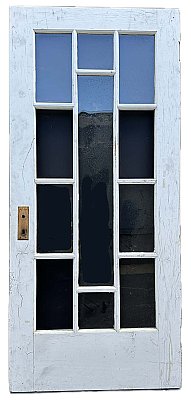 Antique 35-7/8” x 79-5/8” Pine French Door - Circa 1920