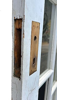 Antique 35-7/8” x 79-5/8” Pine French Door - Circa 1920