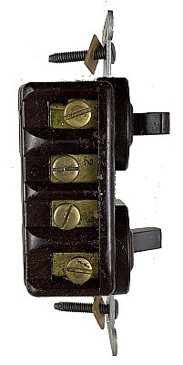 Antique Leviton Combination Double 3-Way Switches - New Old Stock - Circa 1930