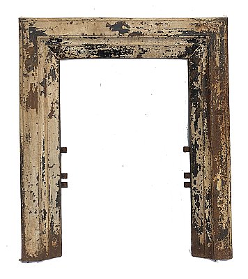 Antique WH Jackson Cast Iron Fireplace Frame - Circa 1890