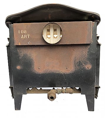 Antique J.H. Grayson Co. "Ray-Glo" Gas Fireplace Heater / Insert Circa 1924