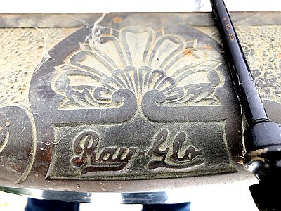 Antique J.H. Grayson Co. "Ray-Glo" Gas Fireplace Heater / Insert Circa 1924