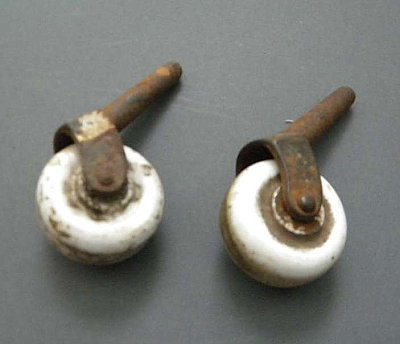 Antique Furniture Caster Porcelain Wheel