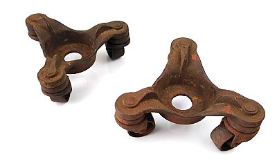 Antique Pair of Furniture Casters - Dolly